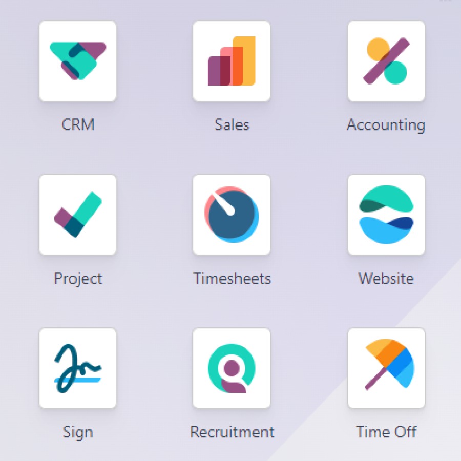 Applications de gestion : relation client, ventes, comptabilité, projets, feuilles de temps et site web